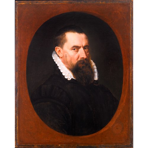 Portrait of a Bearded Gentleman, Bust-Length, in a Black Doublet with a White Lace Ruff